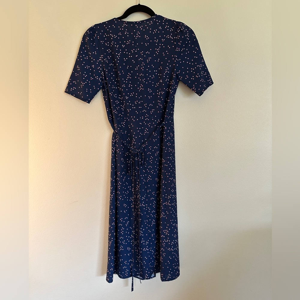 Diane Von Furstenberg Navy Blue Floral Maxi Dress - Picture 4 of 4
